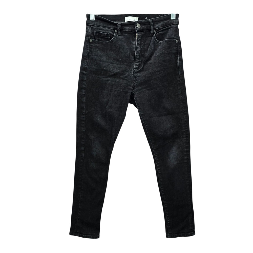 Ann Taylor Loft Black The Skinny Denim Jeans Pants Bottoms Size 4/27